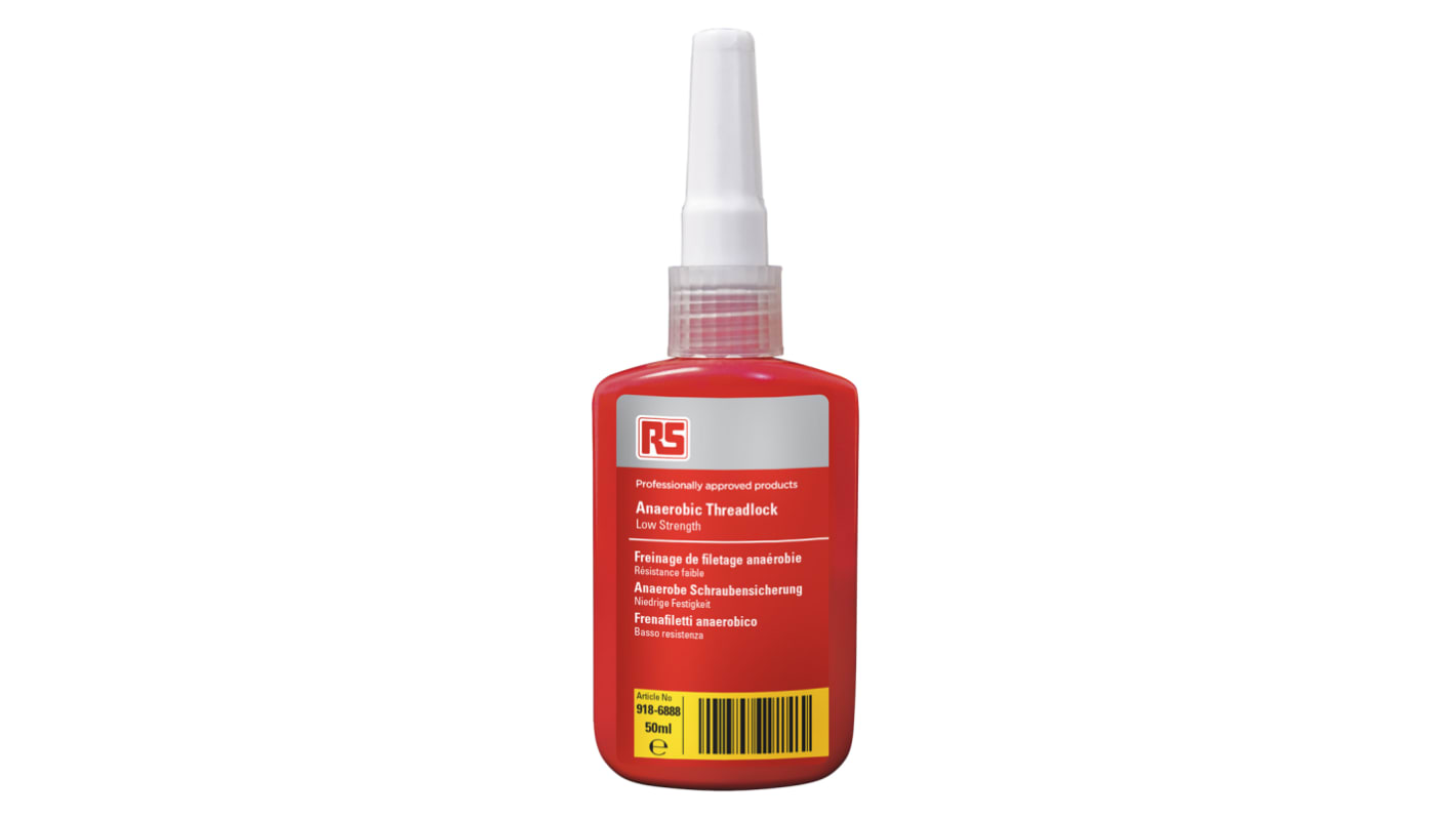 RS PRO Purple Threadlocking Adhesive, 50 ml, 24 h Cure Time