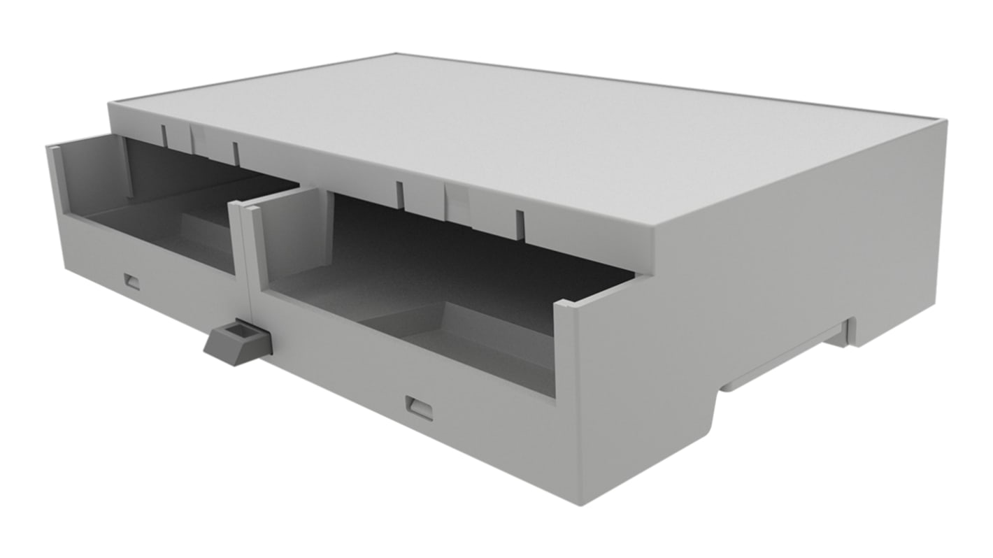 Italtronic DIN-Schienengehäuse, 90 x 32.2mm, Geh.Mat. ABS, Grau, DIN-Schienengehäuse, Serie 8M XTS Compact