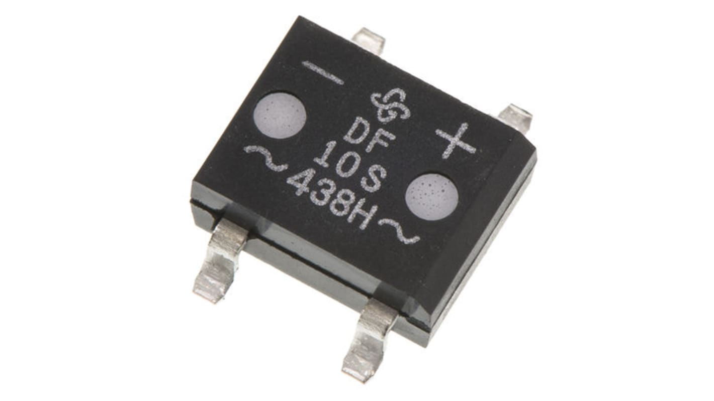 Vishay Brückengleichrichter, 1-phasig 1A 1000V SMD 1.1V DFS 4-Pin 5μA Siliziumverbindung