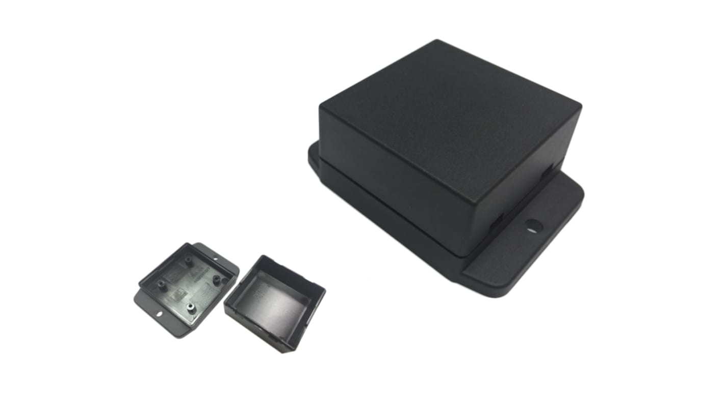 Caja RS PRO de ABS Negro, 50 x 50 x 27mm