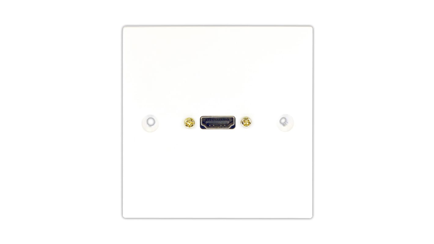 RS PRO Single Gang 1 Way Female HDMI Faceplate