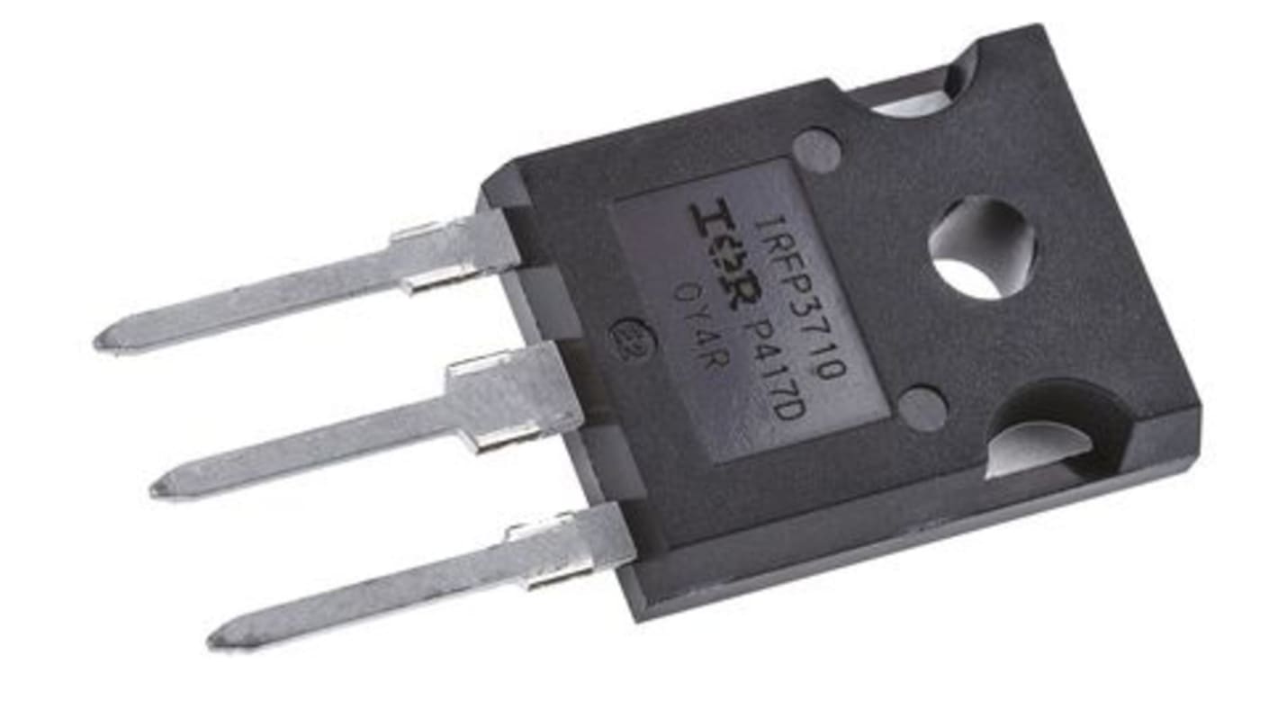 Infineon N沟道增强型MOS管, Vds=100 V, 57 A, TO-247AC, 通孔安装, 3引脚, HEXFET系列