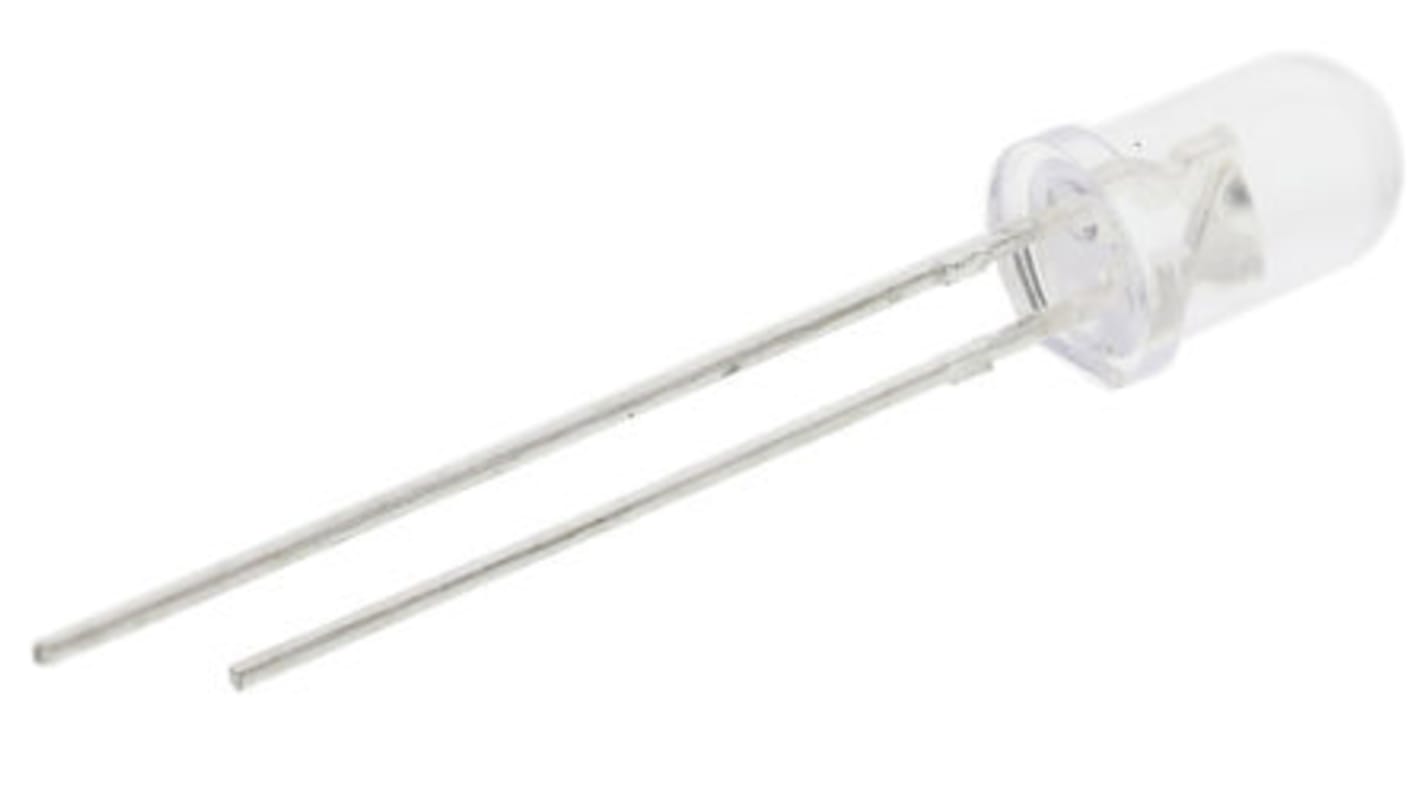 Cree LED 直插LED, 蓝光, 5mm (T-1 3/4), 2针, 480 nm