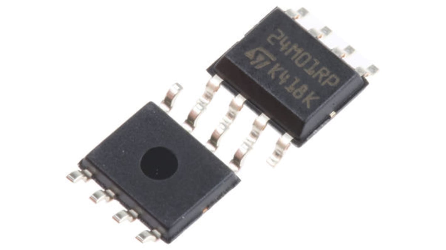 STマイクロエレクトロニクス, シリアルEEPROM, 1Mbit, シリアル-I2C, 8 Pin, M24M01-RMN6TP
