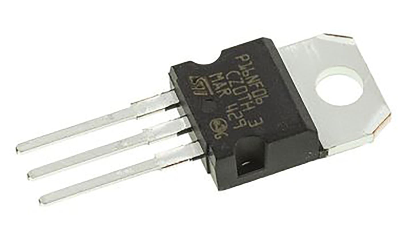 N-Channel MOSFET, 16 A, 60 V, 3-Pin TO-220 STMicroelectronics STP16NF06