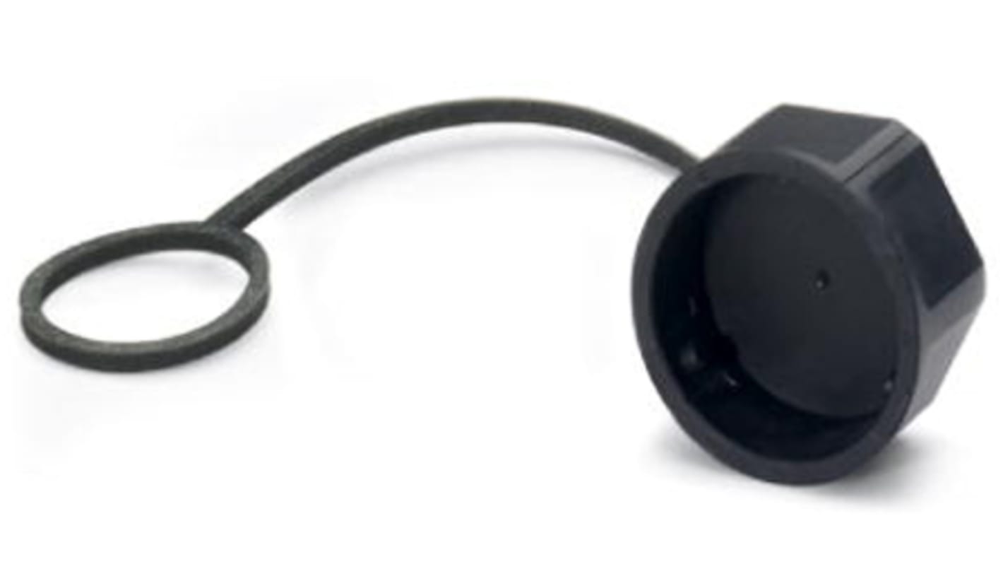 Phoenix Contact, VS-V1-F-PC-POBK Corded Dust Cap for use with RJ45 Connector, SC-RJ Connector