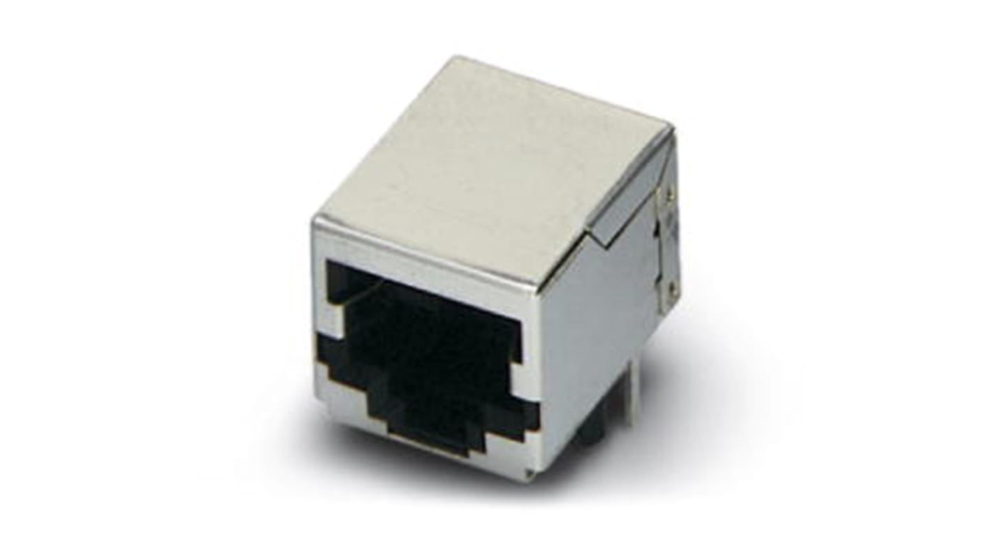 Phoenix Contact VS-08-BU-RJ45/LP-1 Series Female RJ45 Connector, Cat5 Straight 1 Port 8 -Way