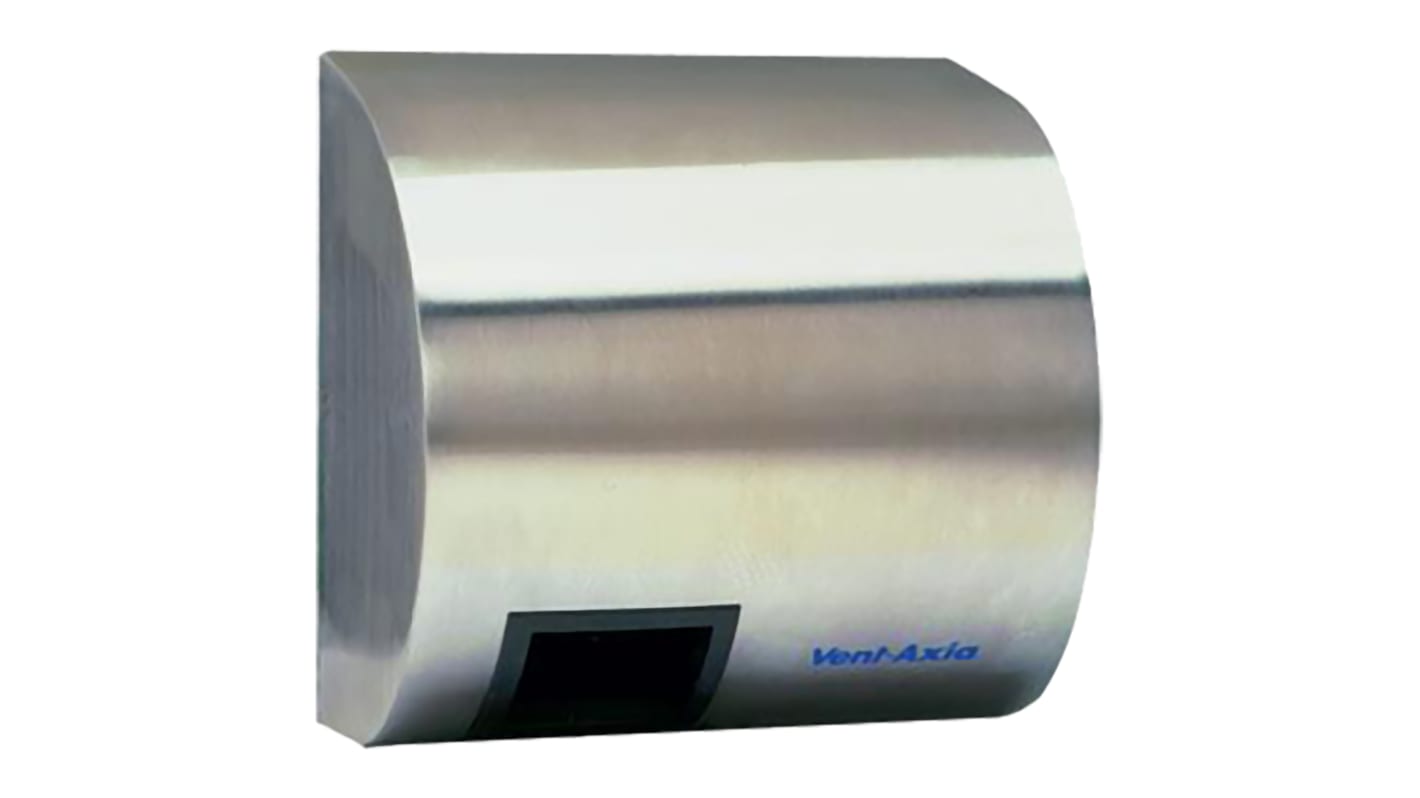 Vent-Axia Automatic Stainless Steel 2.4kW Hand Dryer, 177mm x 264mm x 275mm