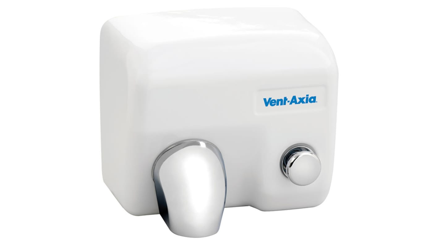 Vent-Axia Manual Steel 2.4kW Hand Dryer, 202mm x 248mm x 284mm