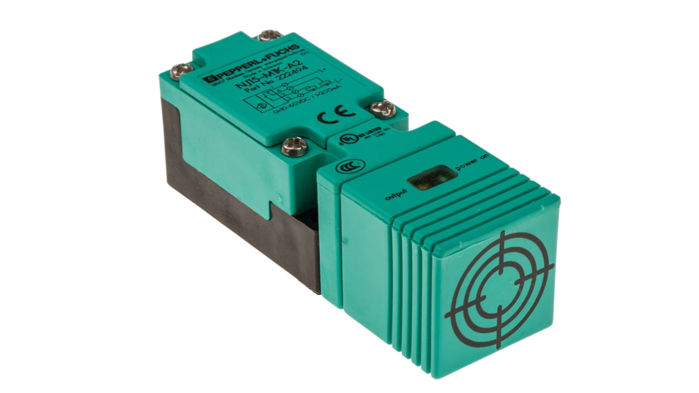 Rs-Online Sensore di prossimità a parallelepipedo Pepperl + Fuchs M16 rilevamento 15 mm 10 → 60 V c.c