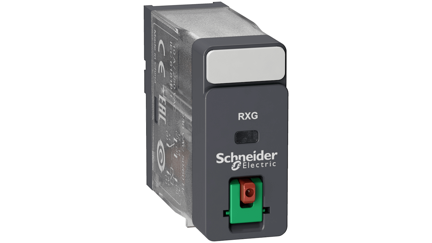 Schneider Electric Harmony Relay RXG 24V ac Spule 1-poliger Wechsler Steckrelais 260Ω 820mW Monostabiles Relais