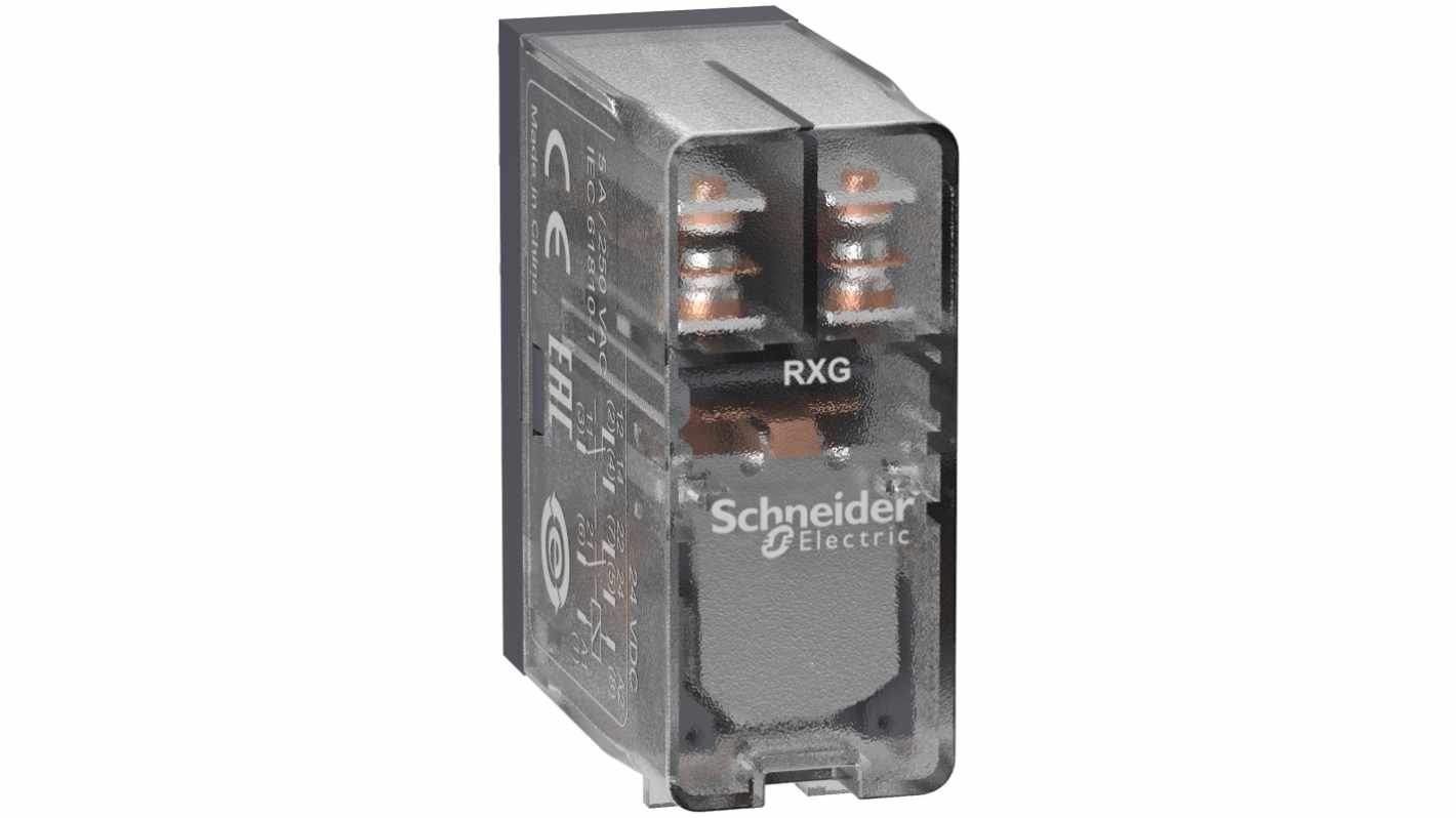 Schneider Electric Plug In Power Relay, 110V dc Coil, DPST-C/O