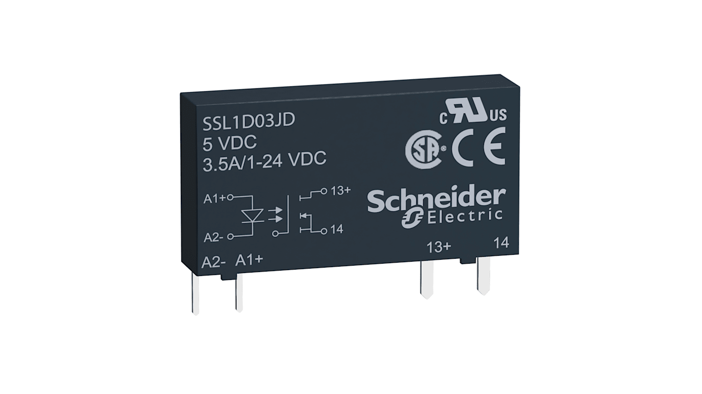 Relé de estado sólido Schneider Electric Harmony Relay de 1 polo, contactos SPST, control 3 → 12 V dc, carga 1