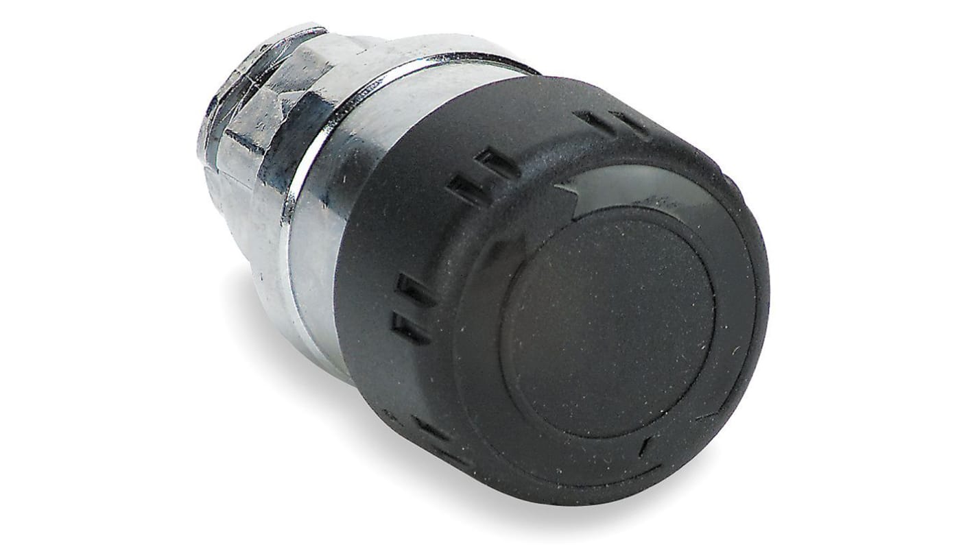 Schneider Electric 黑色圆形按钮头, Φ22mm开孔, Φ30mm按钮, 闭锁, IP66, IP67, IP69K, Harmony XB4系列