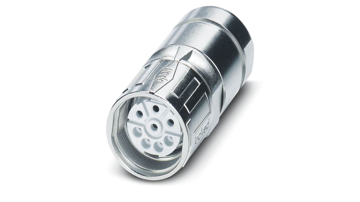 Phoenix Contact Circular Connector, 4 + 3 + PE Contacts, Cable Mount, M23 Connector, Socket, Female, IP67, SF Series