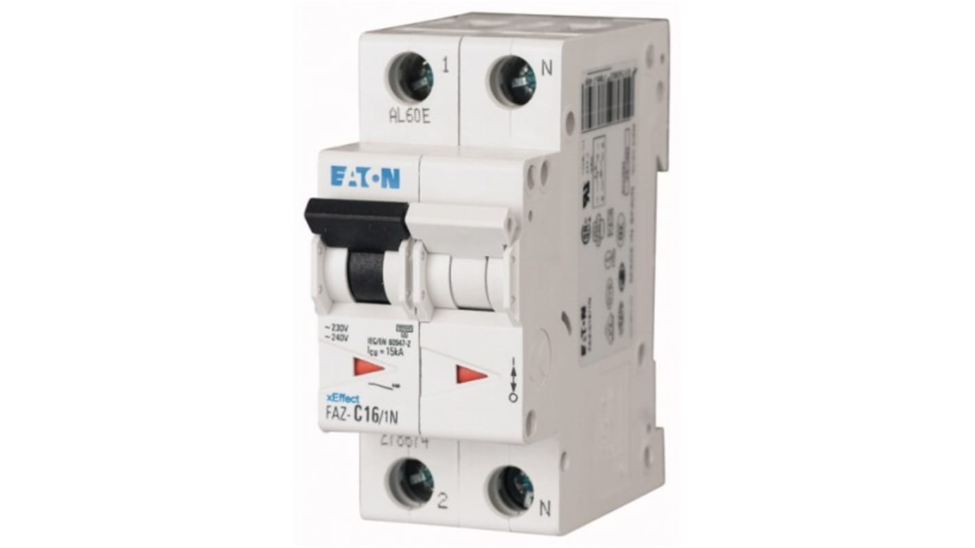 Interruttore magnetotermico Eaton 1+N 6A 10 kA, Tipo B