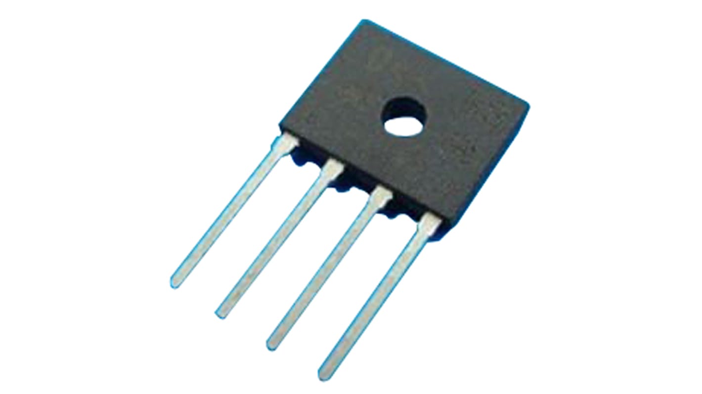 HY Electronic Corp Brückengleichrichter, 1-phasig 2A 600V THT 1.1V D3K 4-Pin 500μA