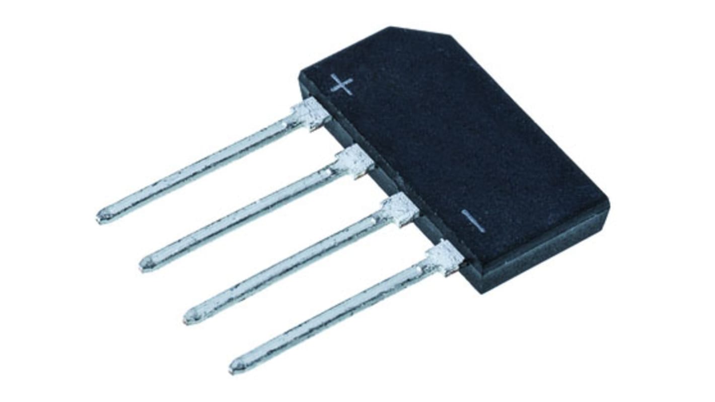 HY Electronic Corp 单相整流桥, 2A, 600V, 4针, GBP, 通孔安装, -55 °C→+150 °C