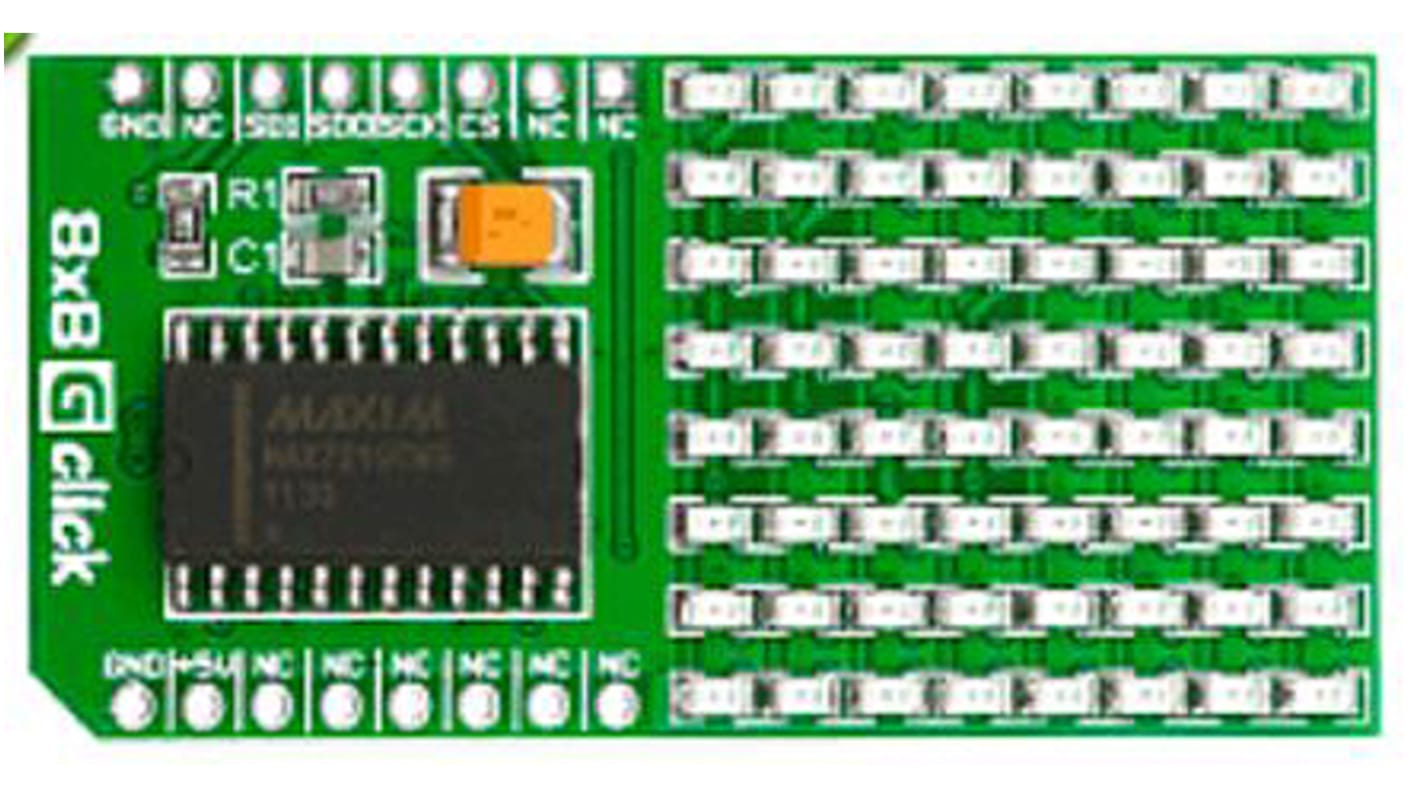 Carte complément LED MikroElektronika 8x8 G Click