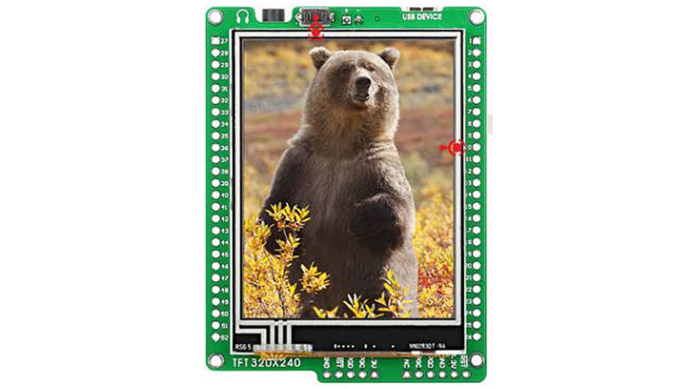 MikroElektronika 2.8inTFT开发套件 显示板, mikromedia for dsPIC33EP