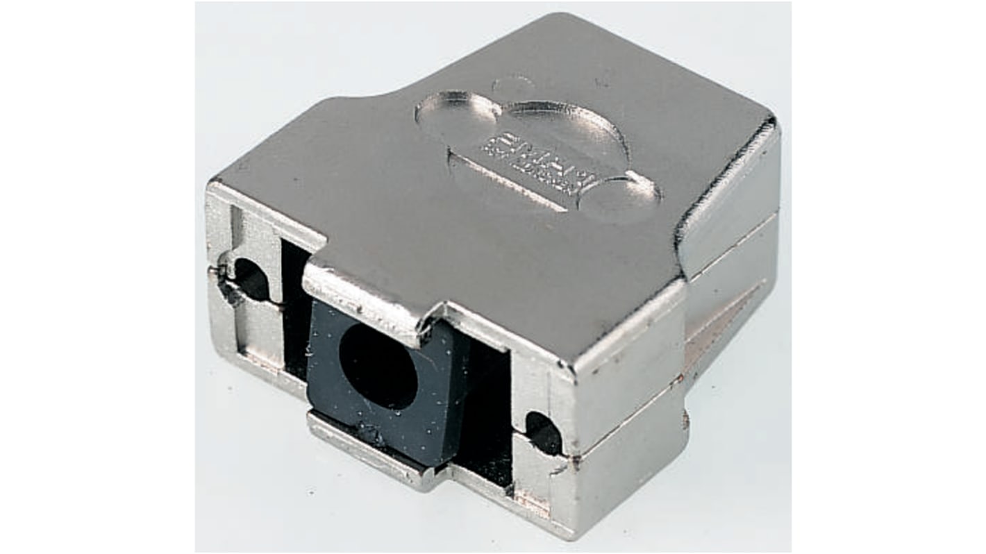 FCT from Molex 25针D-Sub外壳, 压铸锌壳体, 直向, B尺寸, 银色, FMH系列