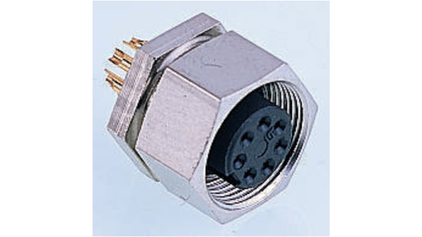 Binder Circular Connector, 8 Contacts, Panel Mount, M9 Connector, Socket, Female, IP40, 711 Series