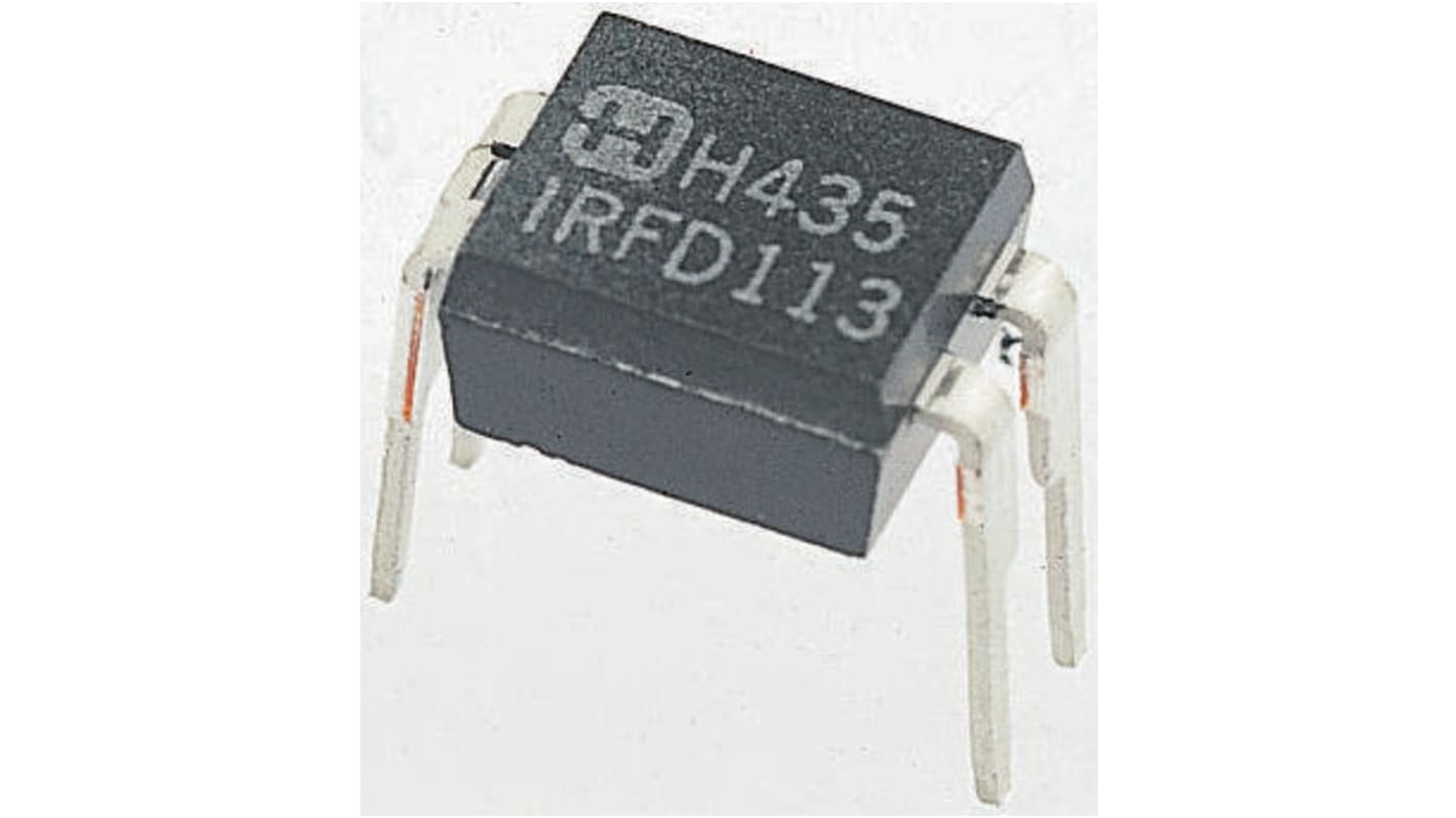 Vishay N沟道增强型MOS管, Vds=60 V, 2.5 A, HVMDIP, 通孔安装, 4引脚