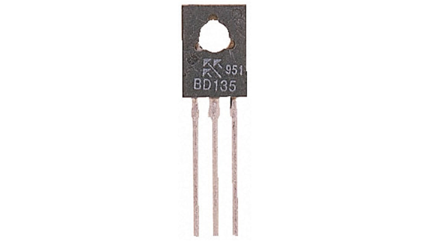 Transistor, BD180G, PNP -1 A -80 V TO-225, 3 pines, 3 MHz, Simple