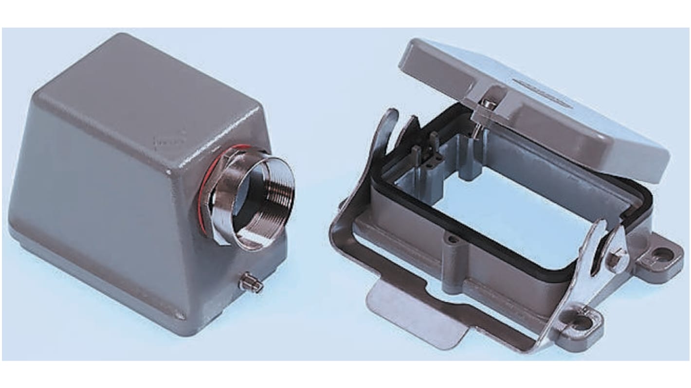 HARTING Han B Heavy Duty Power Connector Hood, Top Entry