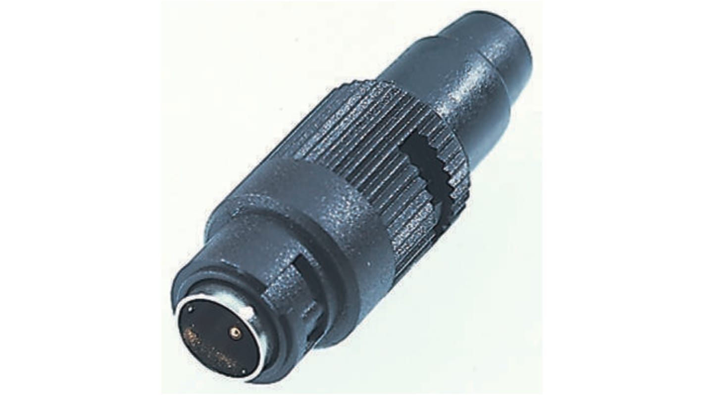 Binder Circular Connector, 3 Contacts, Cable Mount, Subminiature Connector, Plug, Male, IP40, 710 Series