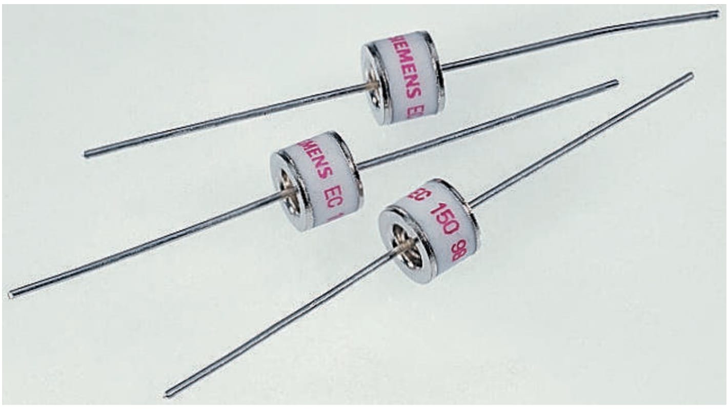 EPCOS EHV Gasentladungsableiter, 2-Elektroden Ableiter, 10kA, 540 → 720V, Impuls 1000V, +90°C, Durchsteckmontage