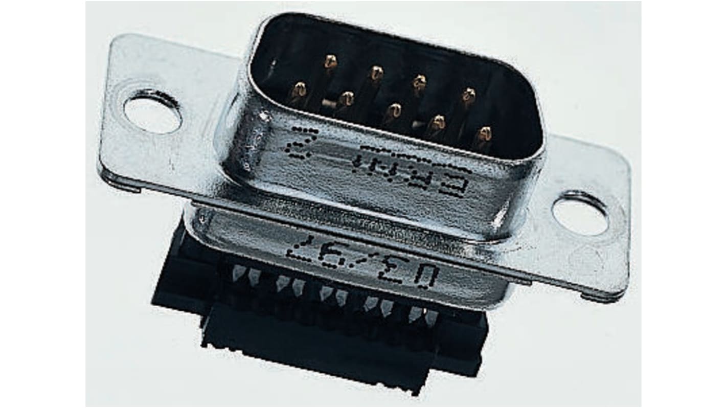 Provertha TMC-SK 25 Way Right Angle Cable Mount D-sub Connector Plug, 1.27mm Pitch