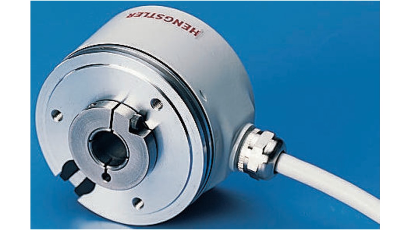 Hengstler 增量编码器, 500ppr, RS422输出信号, 5 V 直流, 空心轴, 12mm轴径, 最高+70°C, IP64, IP65, RI58-D系列