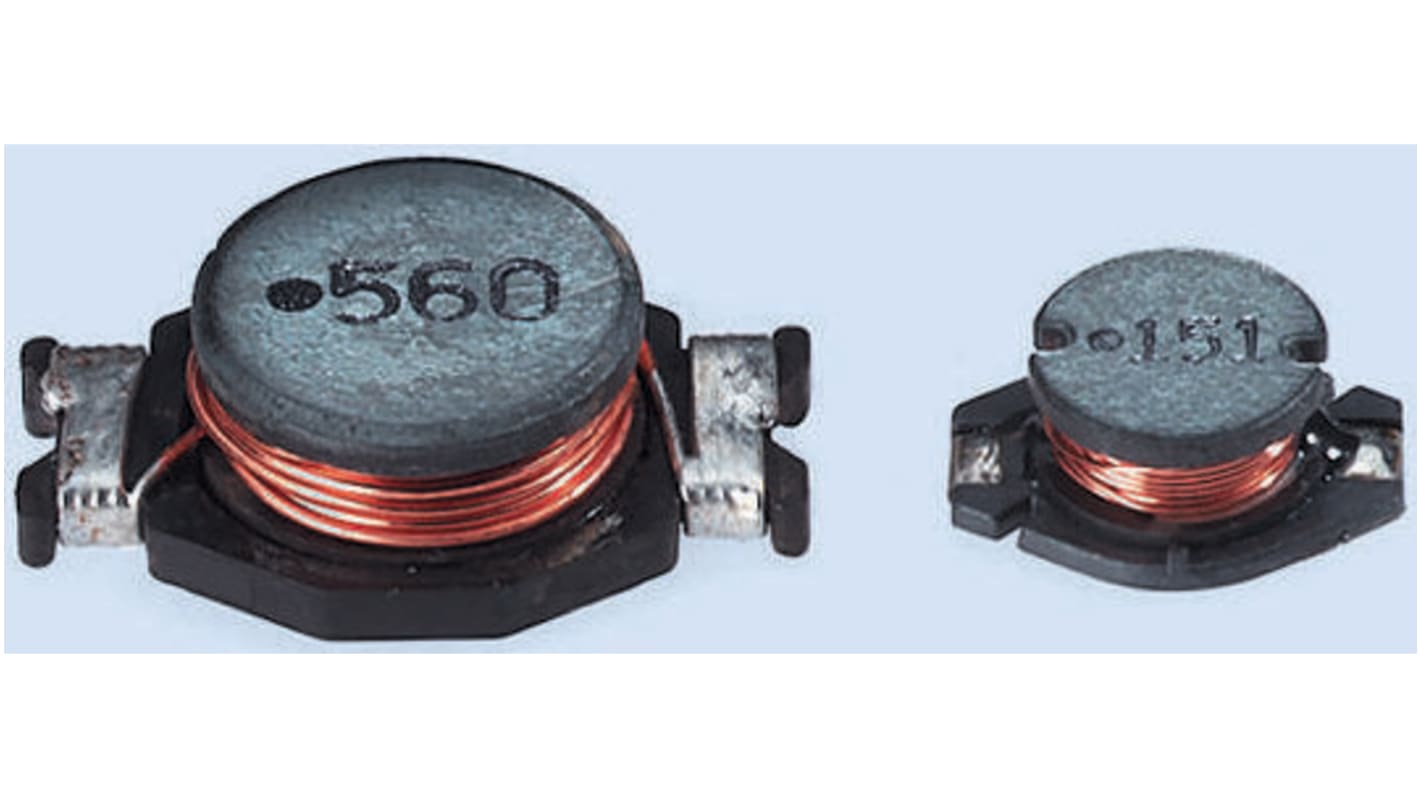 Wurth, WE-PD4 Unshielded Wire-wound SMD Inductor with a Ferrite Core, 22 μH ±15% Unshielded 4A Idc