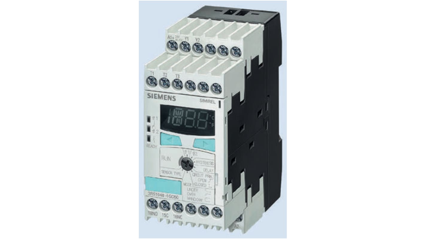 Siemens Temperature Monitoring Relay, DPDT