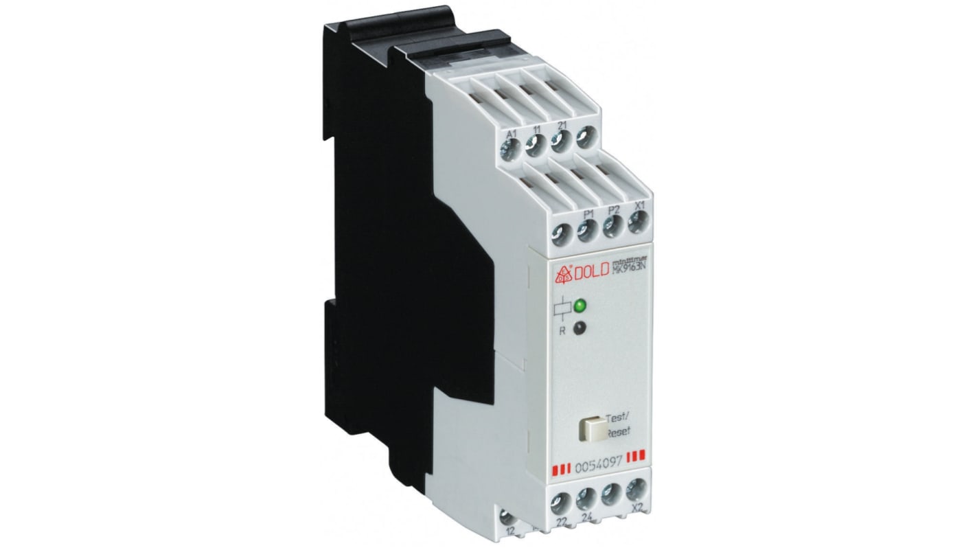 Dold Temperature Monitoring Relay, DPDT, DIN Rail