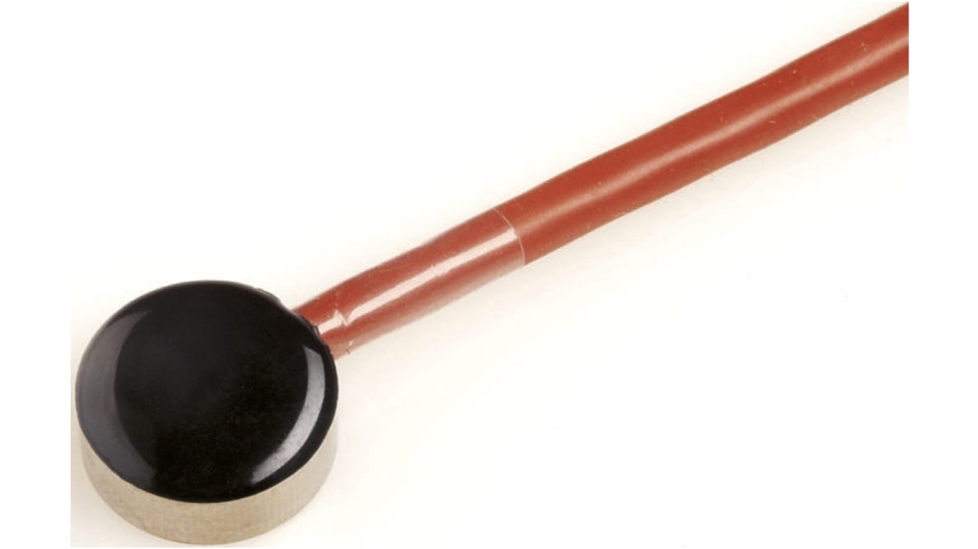 Electrotherm PT100 RTD Sensor, 12mm Dia, 4mm Long, Patch Sensor, F0.3 +90°C Max