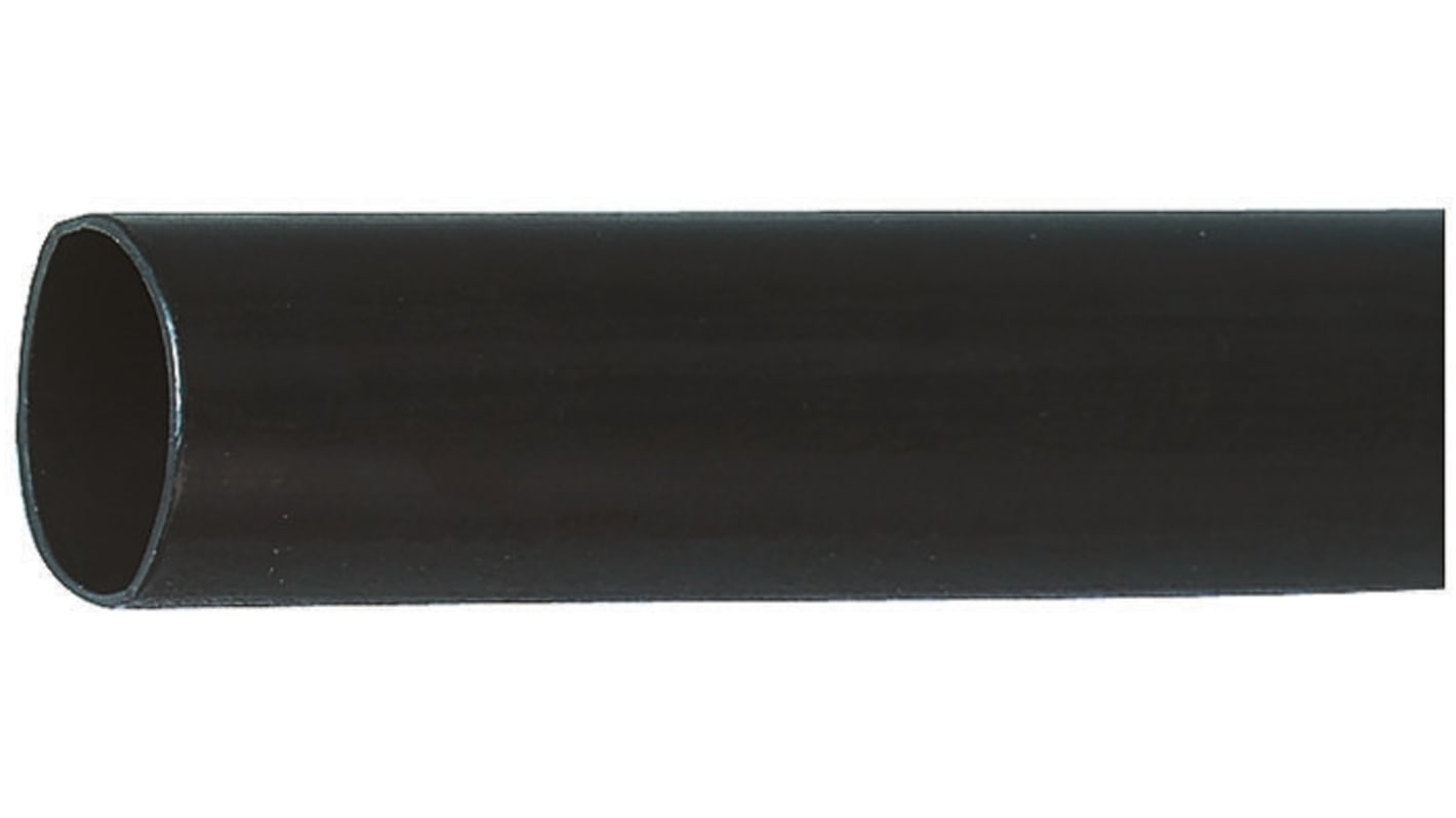 HellermannTyton Adhesive Lined Heat Shrink Tubing, Black 19mm Sleeve Dia. x 1m Length 3.5:1 Ratio, TREDUX-HA47 Series