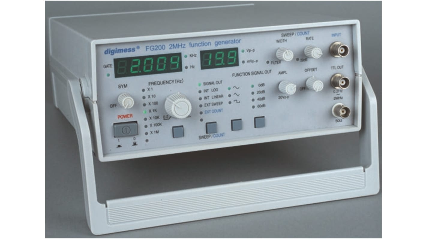 Vann Draper Electronics HUC6100 Function Generator, 0.2Hz Min, 2MHz Max, Variable Sweep