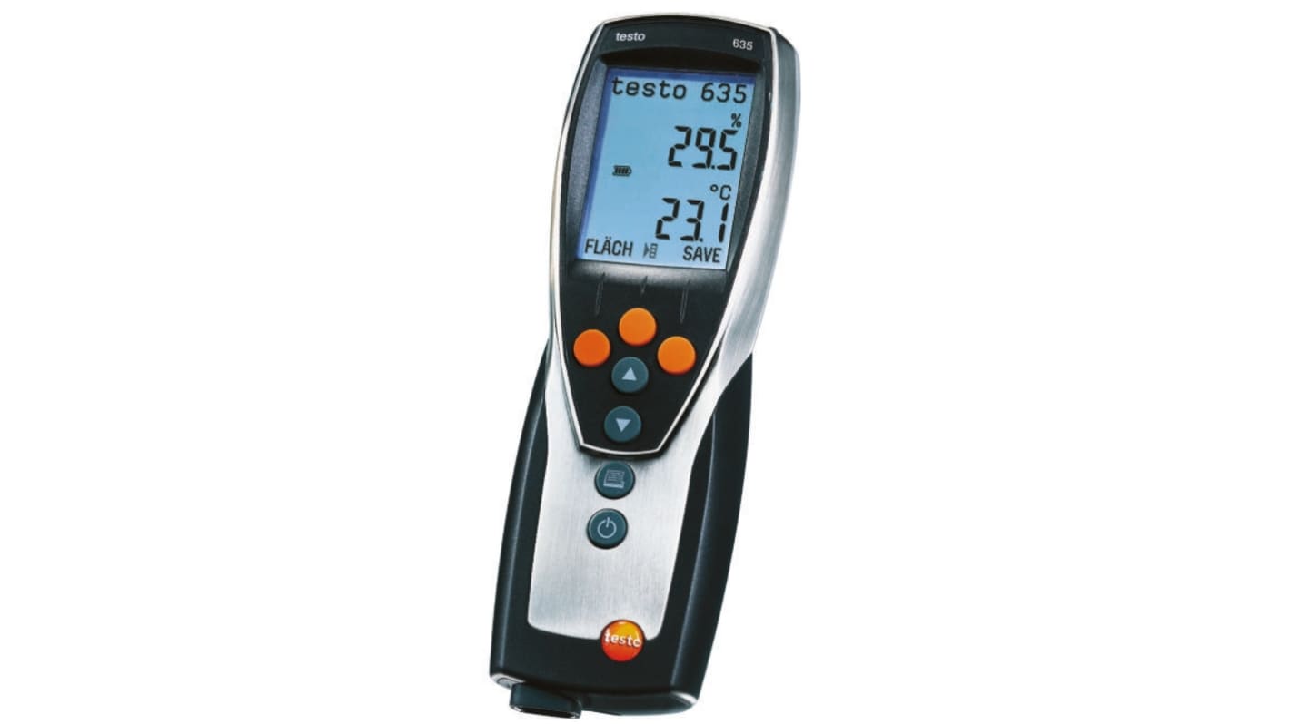 Testo 635-2 Hygrometer, Typ Digitalhygrometer, absolut +1370°C / 100%RH, ±0,3 °C 0.1°C 0.1%RH