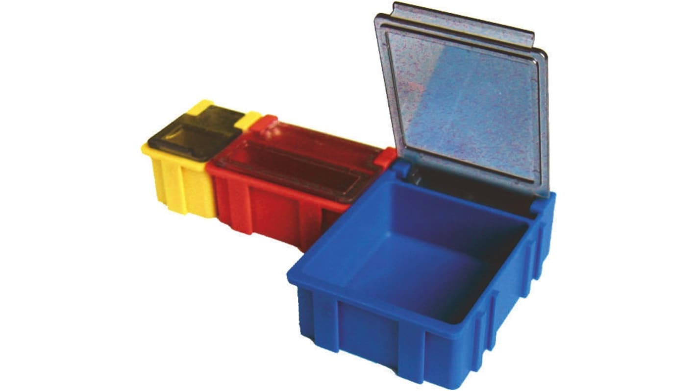 Licefa Red ABS Compartment Box, 21mm x 42mm x 29mm