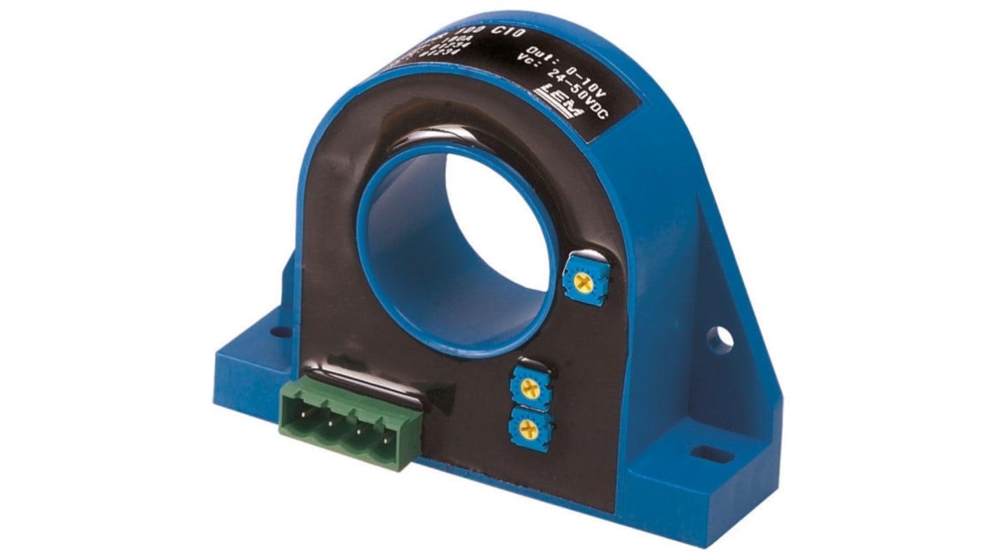 LEM DHR Series Current Transformer, 300A Input, 300:1, 32mm Bore, 20 → 50 V dc