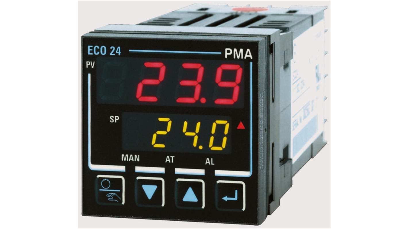 Rs-Online Termoregolatori PID P.M.A ECO 24 100 → 264 V c.a. 48 x 48mm 3 uscite