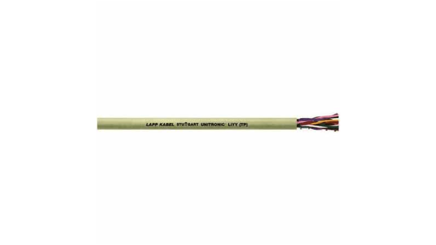 Lapp UNITRONIC Series, 4 Pairs, 8 Cores, 0.5 mm², Unscreened, 20 AWG, 100m, U/UTP Shield, LiYY Cable