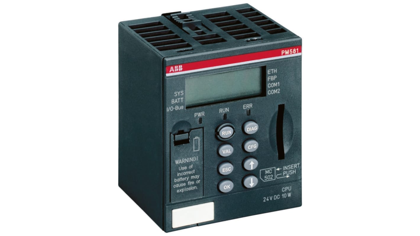 ABB PLC CPU, AC 500系列, 用于AC500 系列, 模拟、数字输出, 以太网网络