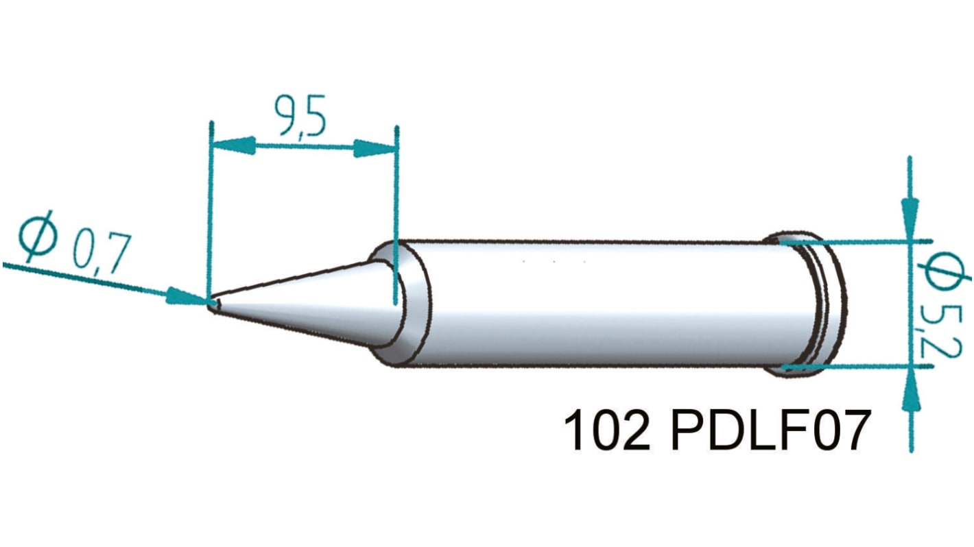 Ersa 0.7 mm Conical Soldering Iron Tip for use with i-Tool