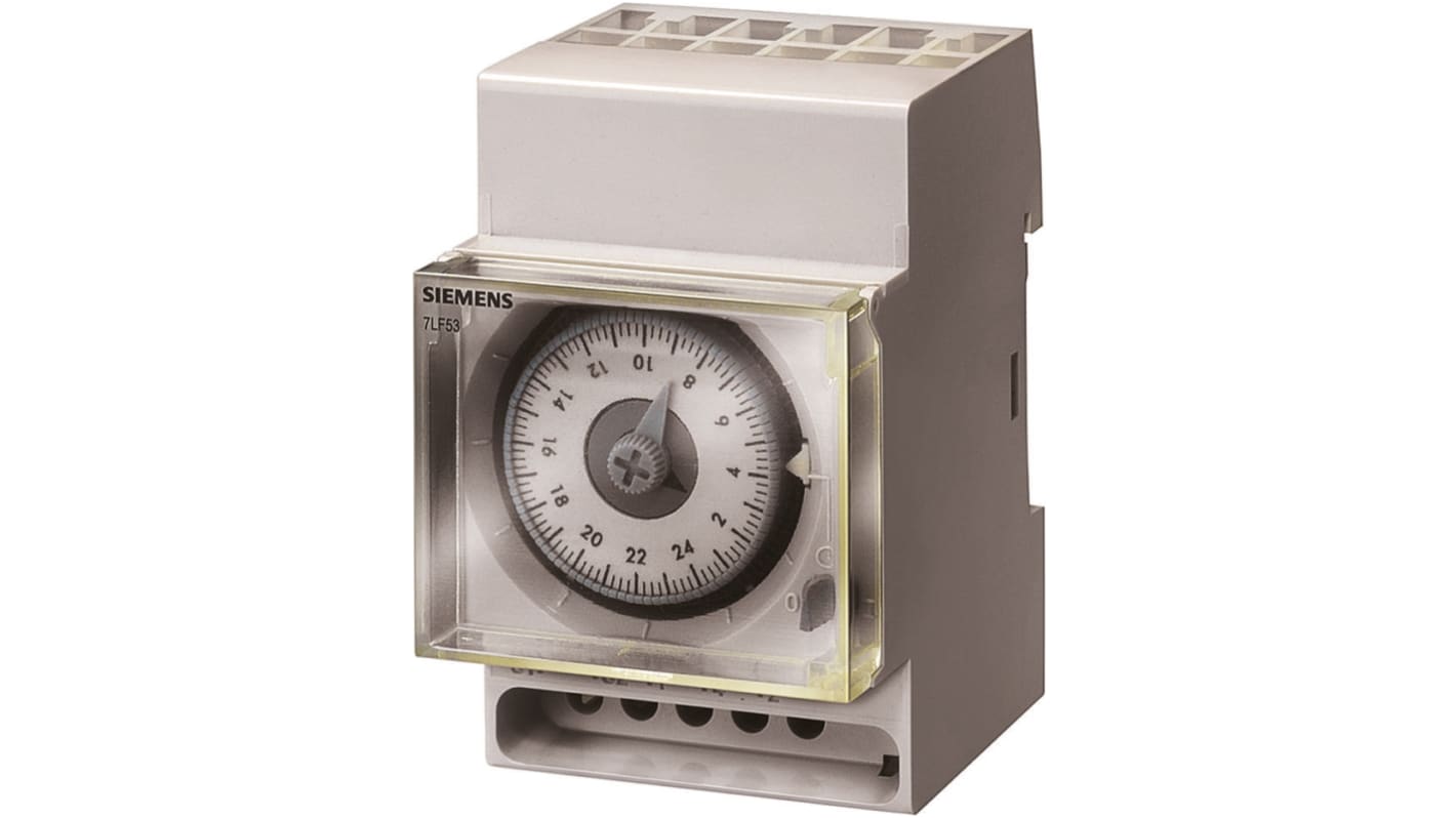 Siemens Analog DIN-Schienen-Zeitschaltuhr, Minuten, 230 VAC, 1-Kanal