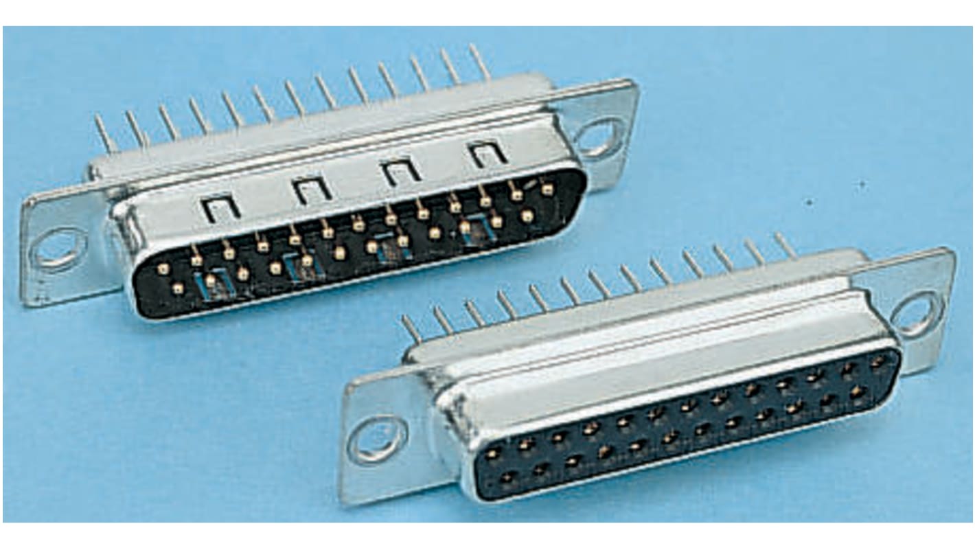 Harting 37 Way Through Hole D-sub Connector Socket, 2.76mm Pitch