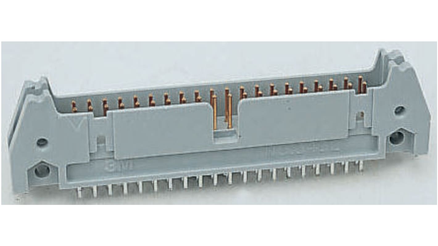 3M 3000 Series Straight Through Hole PCB Header, 40 Contact(s), 2.54mm Pitch, 2 Row(s), Shrouded