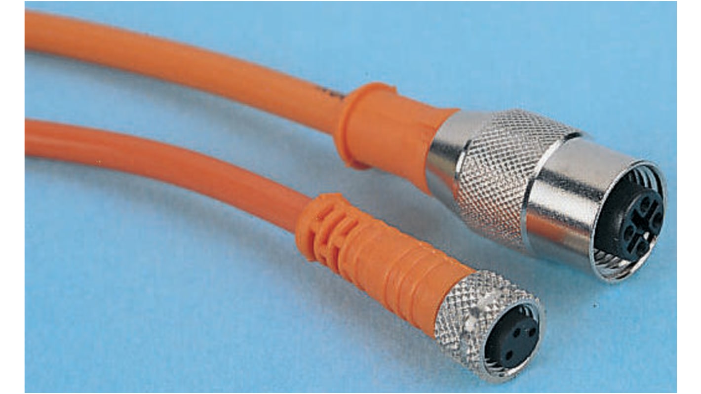 Cable de conexión Lumberg Automation, con. A M12 Hembra, 5 polos, con. B Sin terminación, cod.: A, long. 5m, 60 V, 4